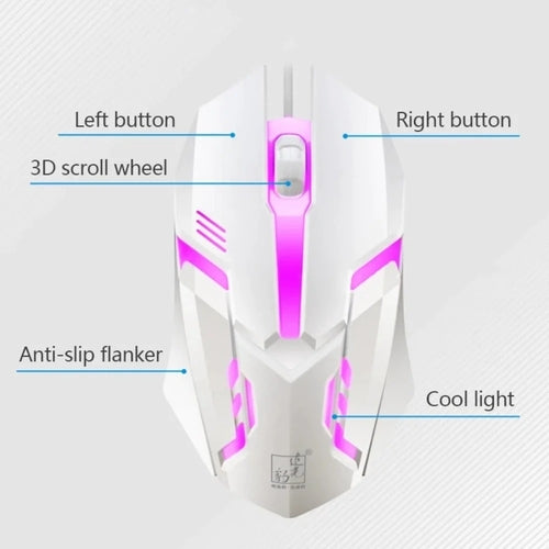 Light up Keyboard and Mouse Set